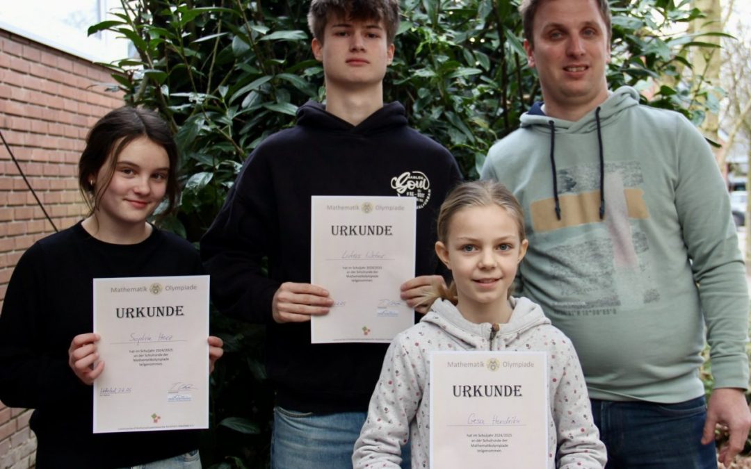 WJG überzeugt bei der Matheolympiade
