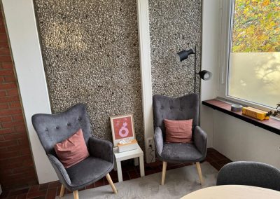 Sessel im neuen Beratungsraum
