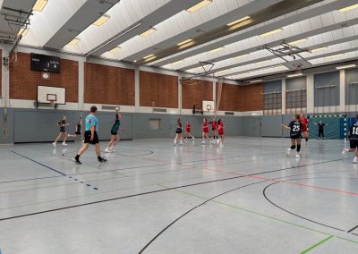 Szene aus einem der Spiele des Handballteams
