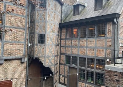 Hinterhof eines alten Hauses in Lüttich