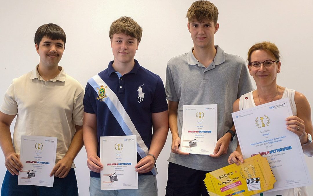 Schülergruppe des WJG gewinnt Erklärfilmwettbewerb